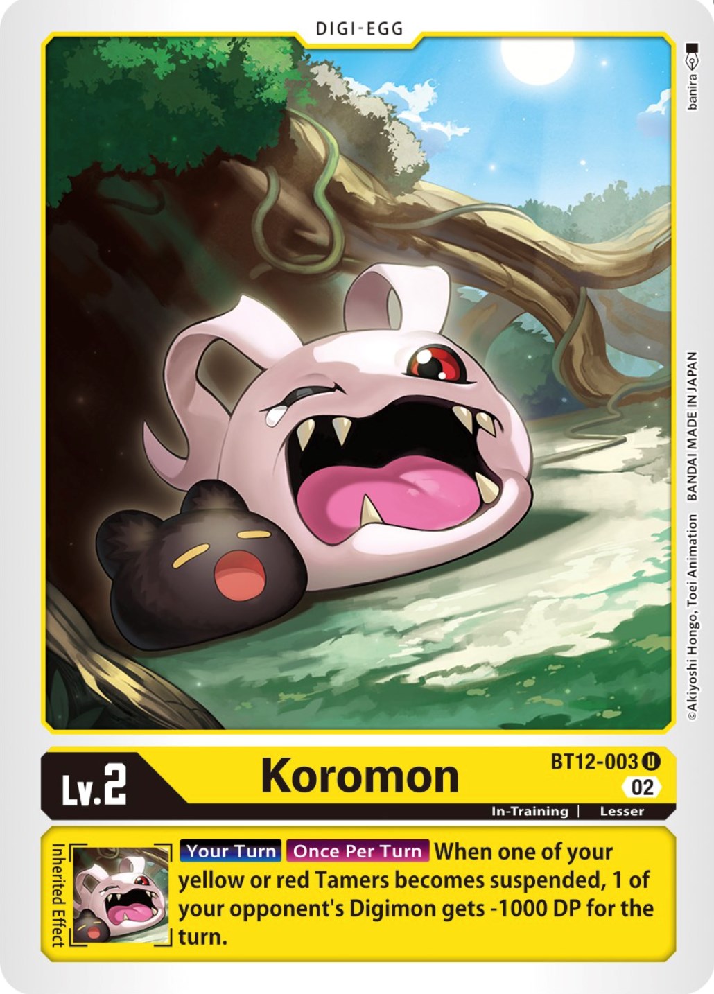 Koromon [BT12-003] [Across Time] | Card Merchant Takapuna