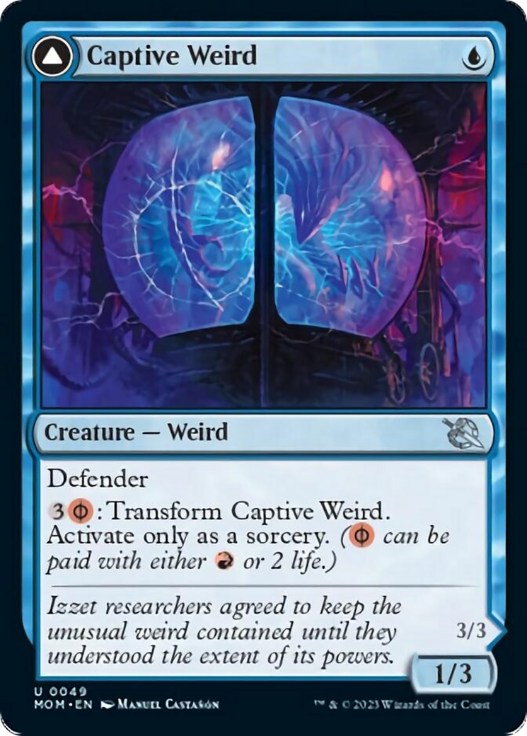 Captive Weird // Compleated Conjurer [March of the Machine] | Card Merchant Takapuna