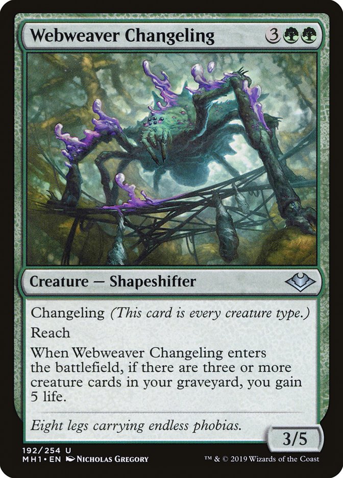 Webweaver Changeling [Modern Horizons] | Card Merchant Takapuna