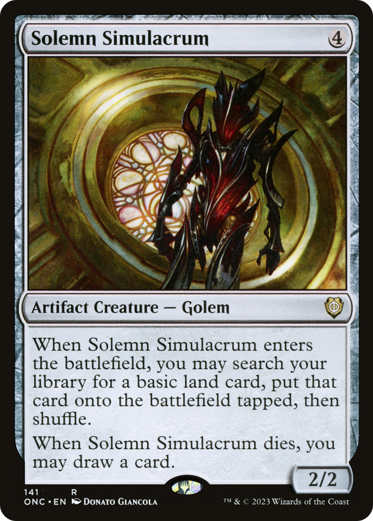 Solemn Simulacrum [Phyrexia: All Will Be One Commander] | Card Merchant Takapuna