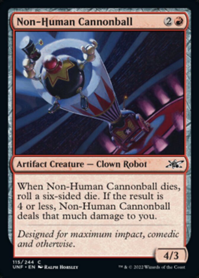 Non-Human Cannonball [Unfinity] | Card Merchant Takapuna