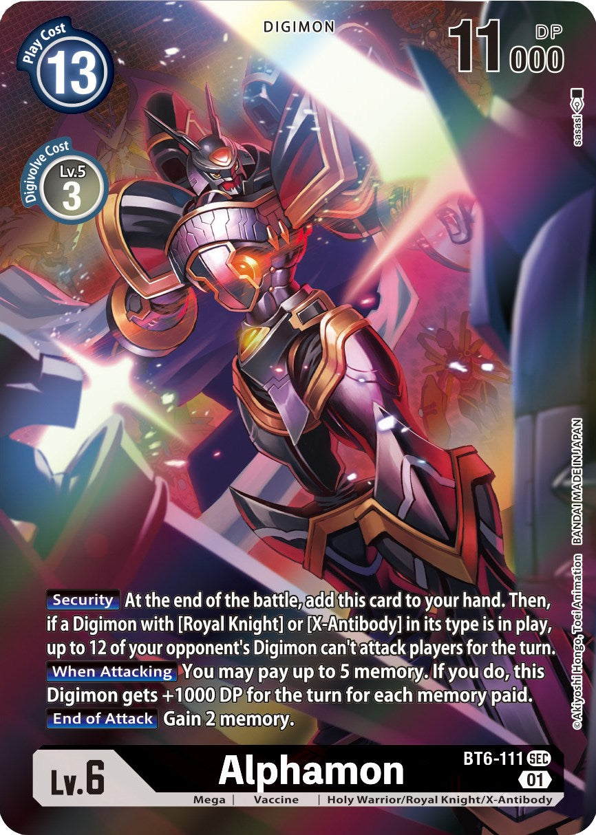 Alphamon [BT6-111] (Alternative Art) [Xros Encounter] | Card Merchant Takapuna