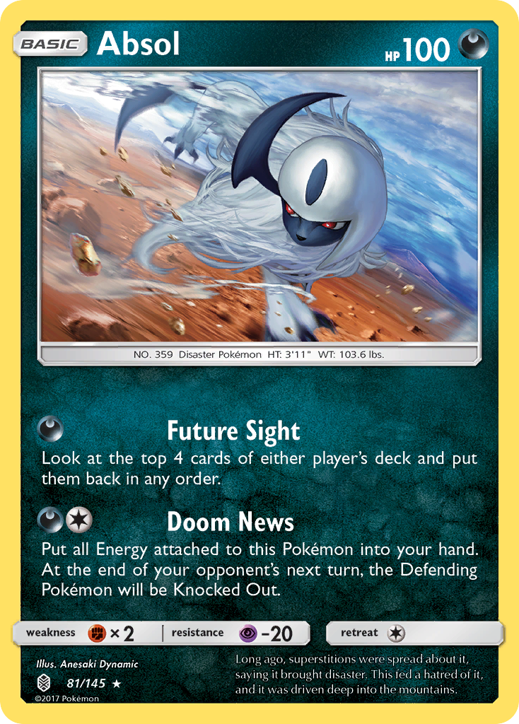 Absol (81/145) [Sun & Moon: Guardians Rising] | Card Merchant Takapuna