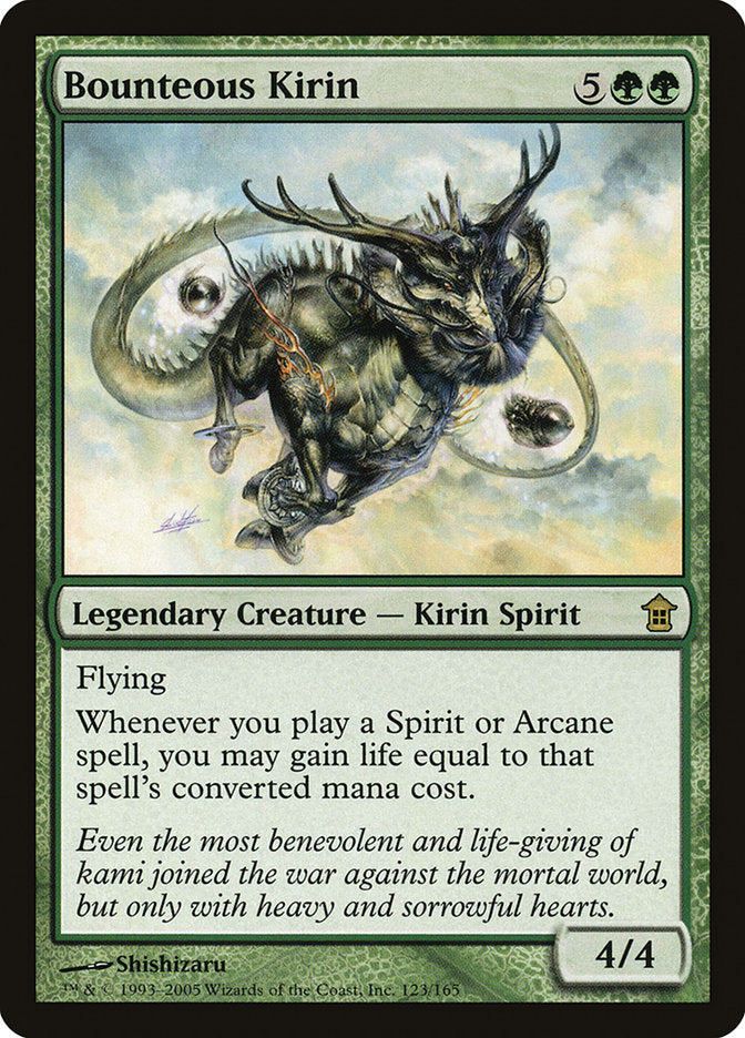 Bounteous Kirin [Saviors of Kamigawa] | Card Merchant Takapuna