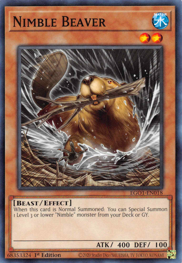 Nimble Beaver [EGO1-EN018] Common | Card Merchant Takapuna