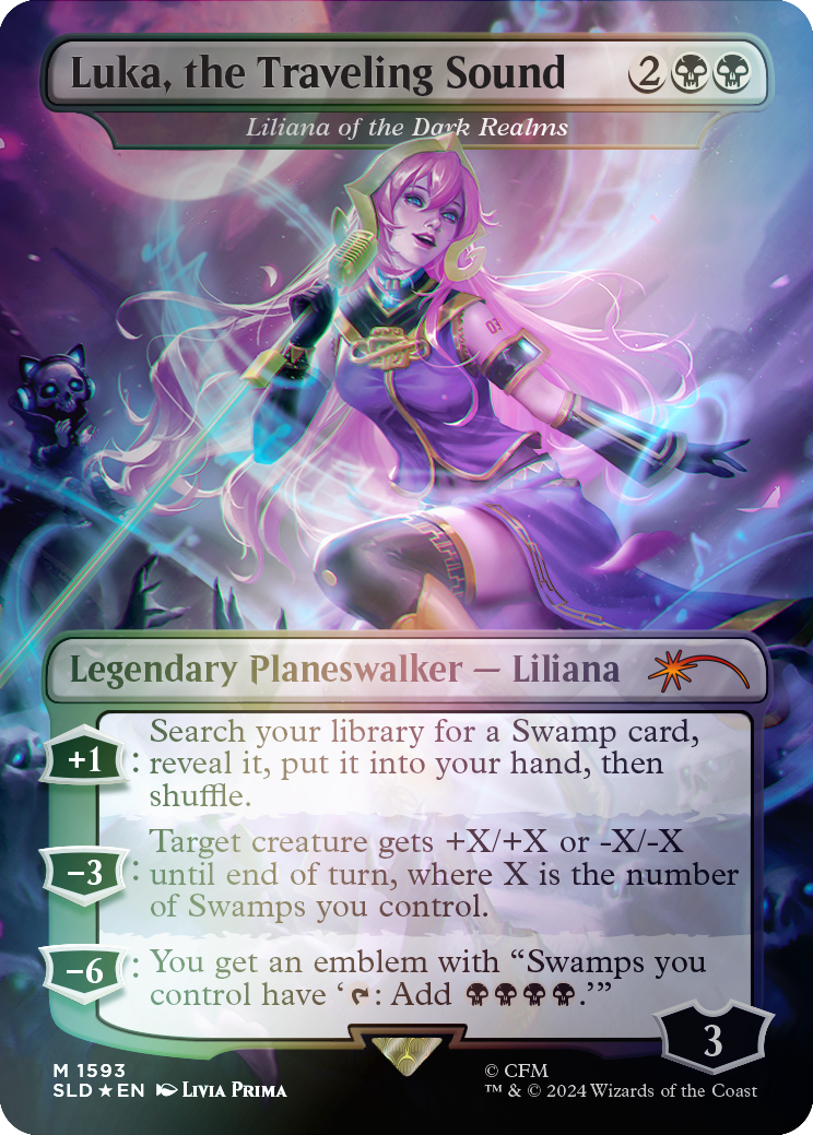 Luka, the Traveling Sound - Liliana of the Dark Realms (Rainbow Foil) [Secret Lair Drop Series] | Card Merchant Takapuna