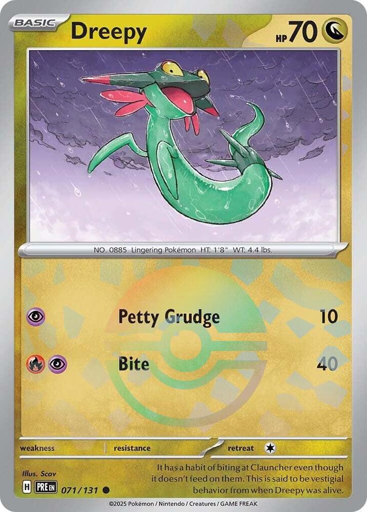 Dreepy (071/131) (Poke Ball Pattern) [Scarlet & Violet: Prismatic Evolutions] | Card Merchant Takapuna