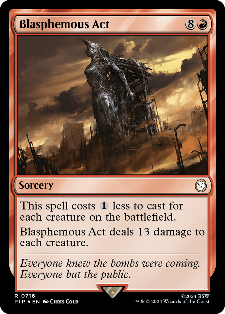 Blasphemous Act (Surge Foil) [Fallout] | Card Merchant Takapuna