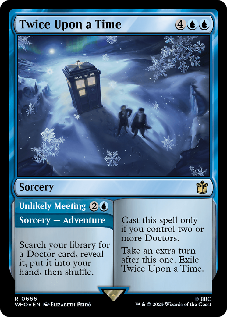 Twice Upon a Time // Unlikely Meeting (Surge Foil) [Doctor Who] | Card Merchant Takapuna