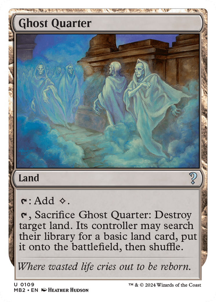 Ghost Quarter (White Border) [Mystery Booster 2] | Card Merchant Takapuna