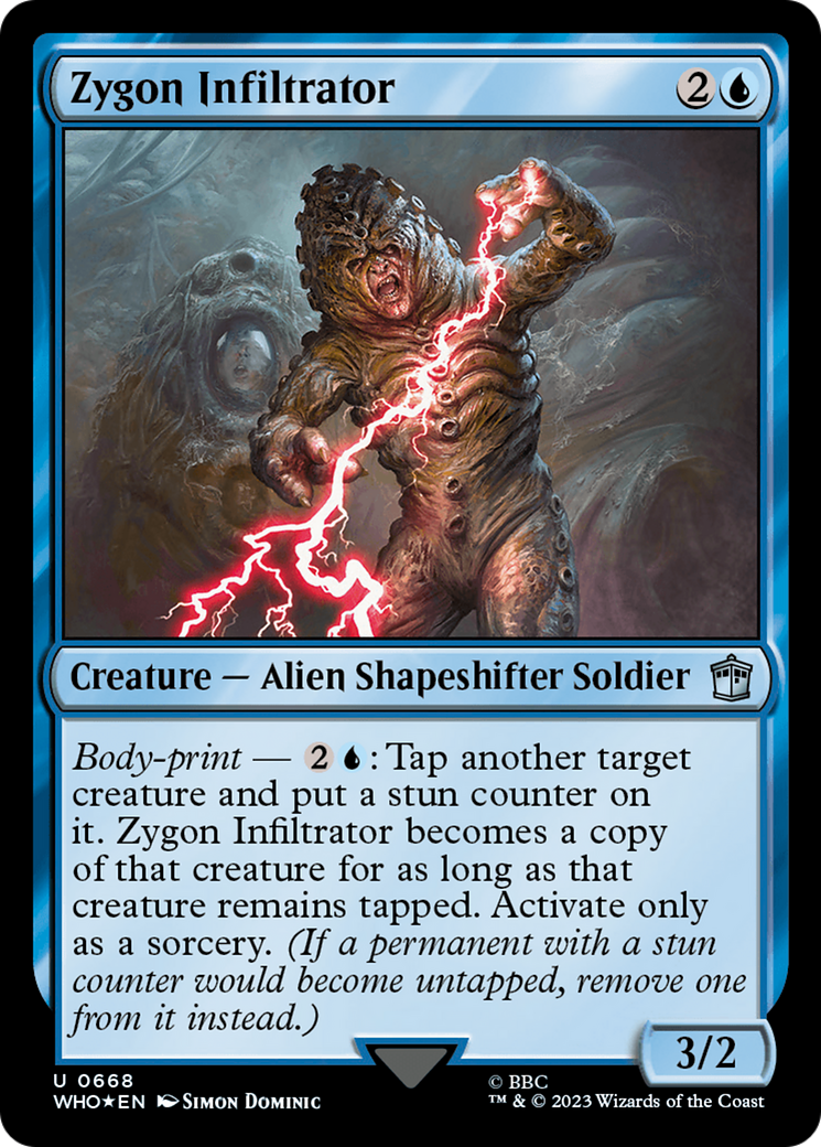 Zygon Infiltrator (Surge Foil) [Doctor Who] | Card Merchant Takapuna