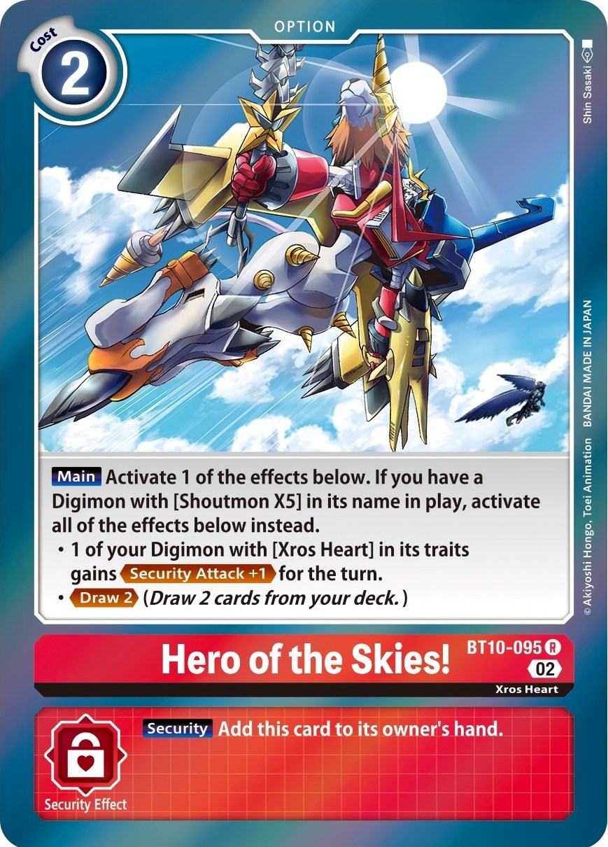 Hero of the Skies! [BT10-095] [Xros Encounter] | Card Merchant Takapuna