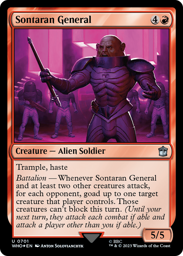 Sontaran General (Surge Foil) [Doctor Who] | Card Merchant Takapuna