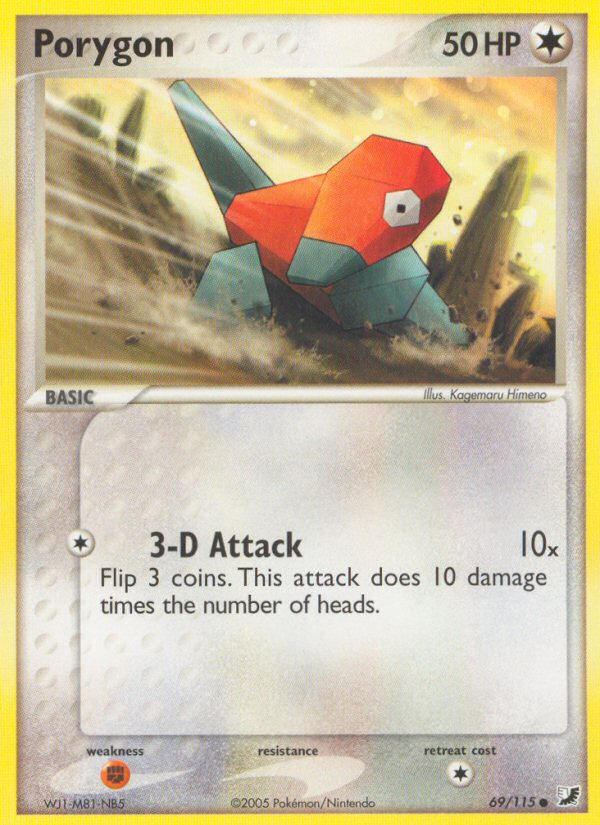 Porygon (69/115) [EX: Unseen Forces] | Card Merchant Takapuna