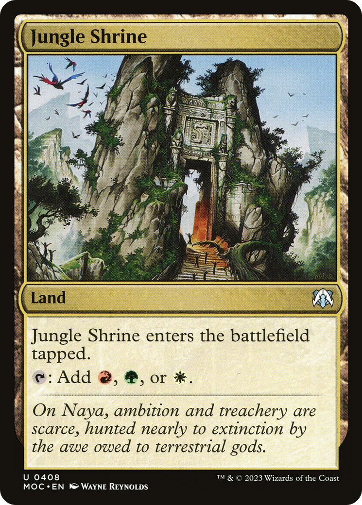 Jungle Shrine [March of the Machine Commander] | Card Merchant Takapuna