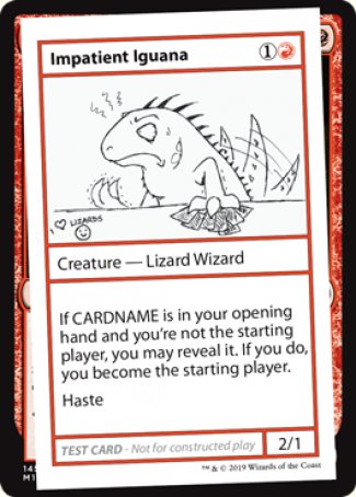 Impatient Iguana (2021 Edition) [Mystery Booster Playtest Cards] | Card Merchant Takapuna