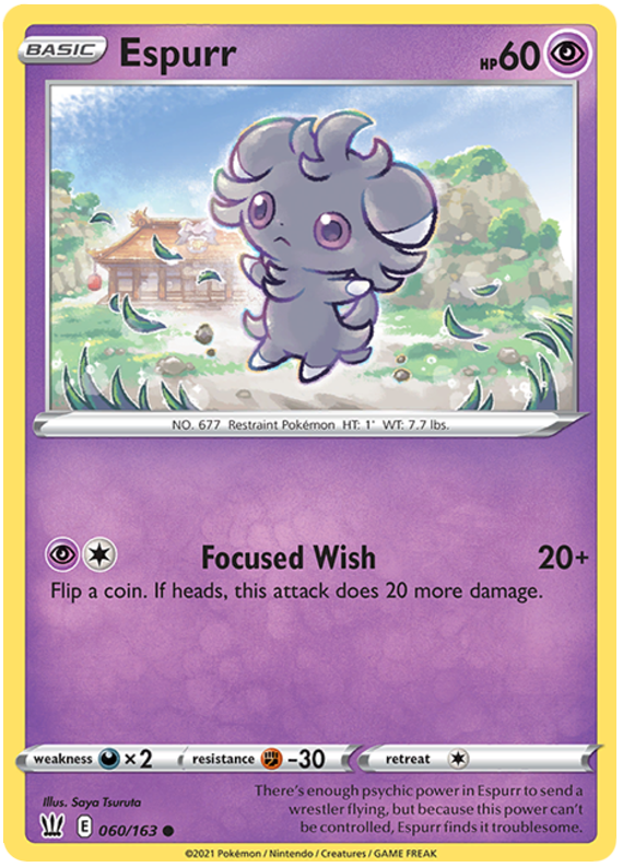 Espurr (060/163) [Sword & Shield: Battle Styles] | Card Merchant Takapuna