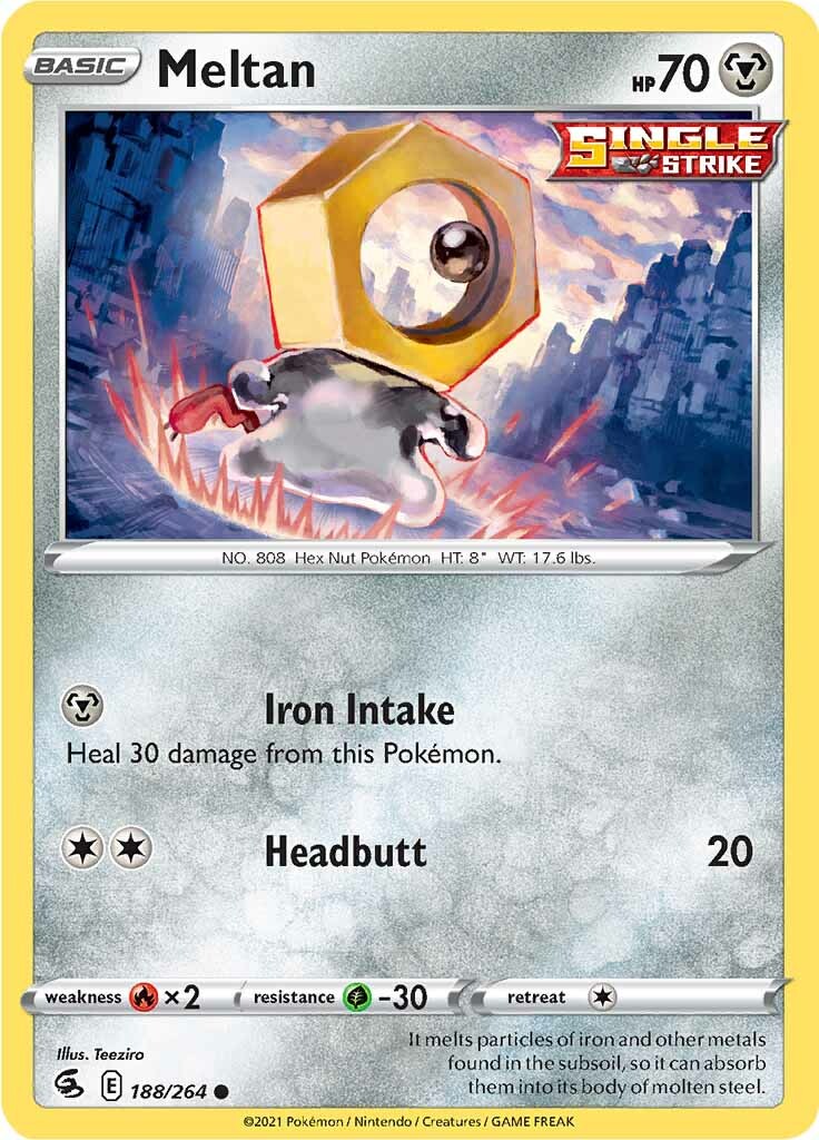 Meltan (188/264) [Sword & Shield: Fusion Strike] | Card Merchant Takapuna