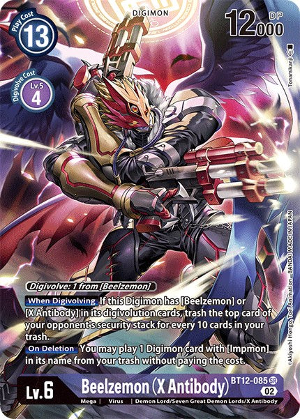 Beelzemon (X Antibody) [BT12-085] (Alternate Art) [Across Time] | Card Merchant Takapuna