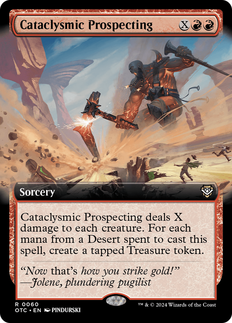 Cataclysmic Prospecting (Extended Art) [Outlaws of Thunder Junction Commander] | Card Merchant Takapuna