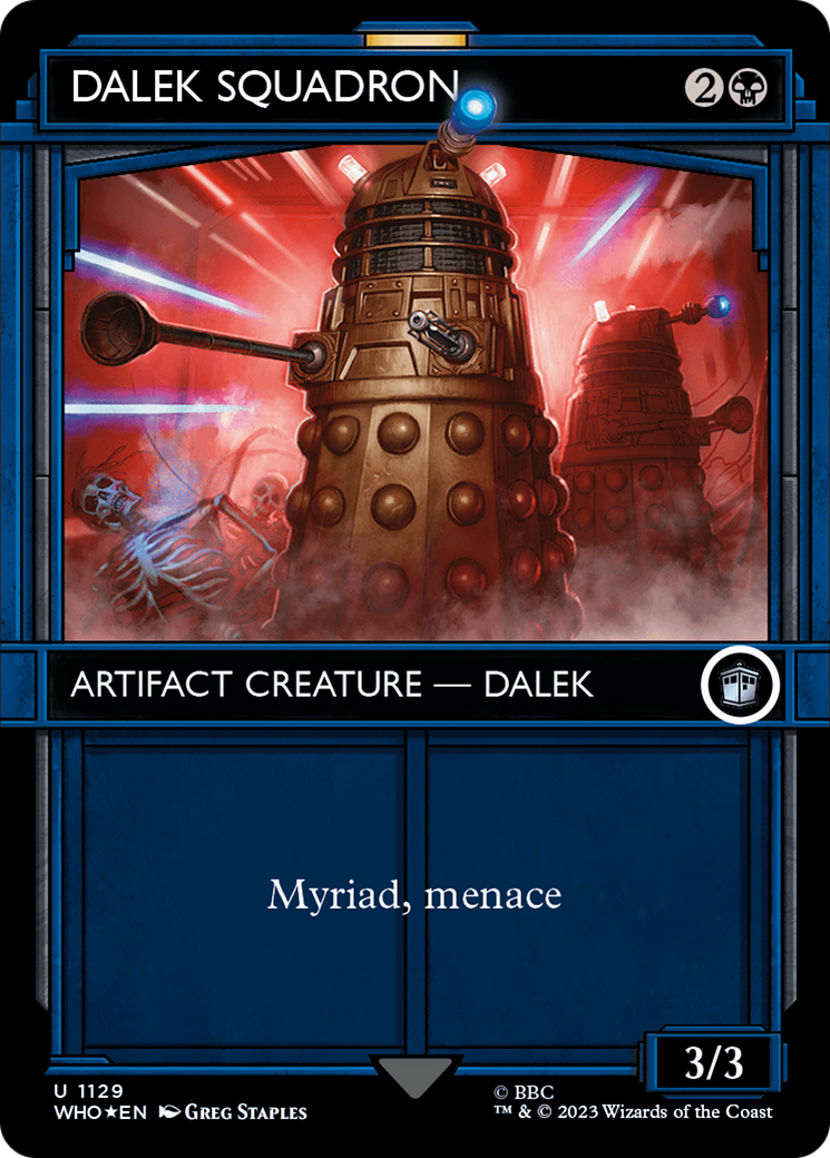 Dalek Squadron (Showcase) (Surge Foil) [Doctor Who] | Card Merchant Takapuna