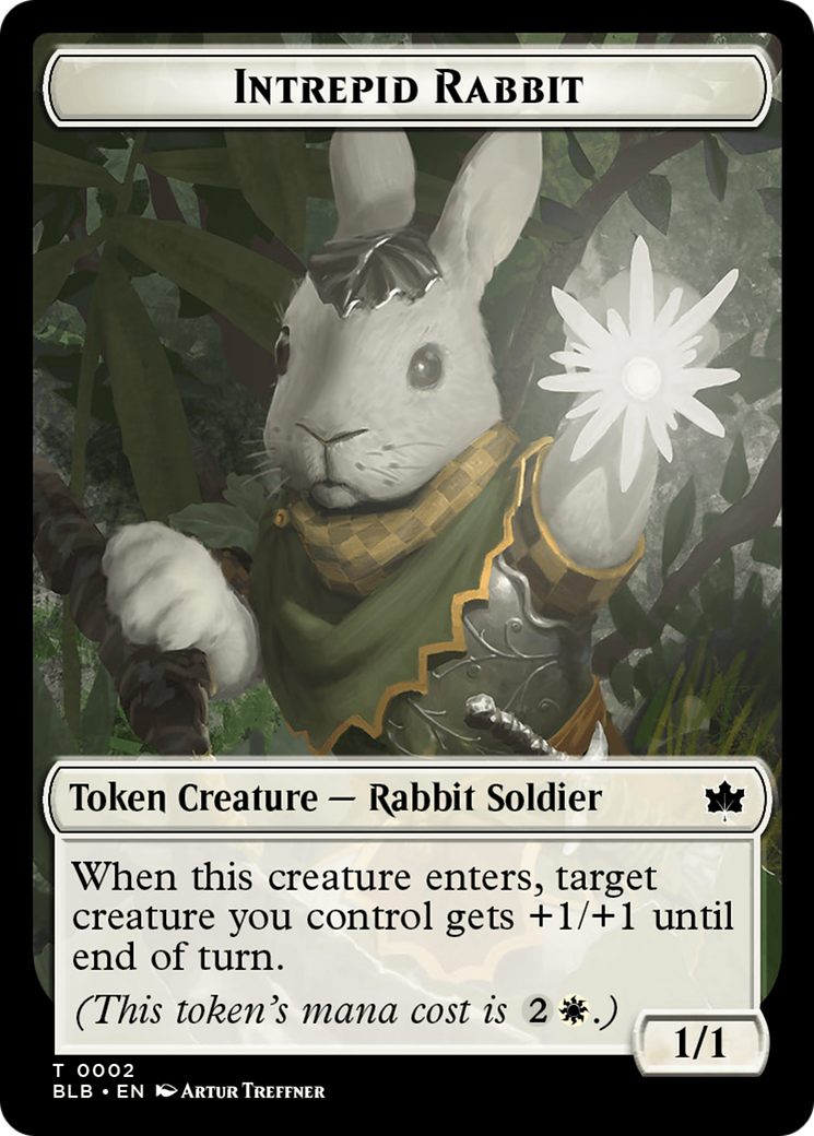 Intrepid Rabbit Token [Bloomburrow Tokens] | Card Merchant Takapuna