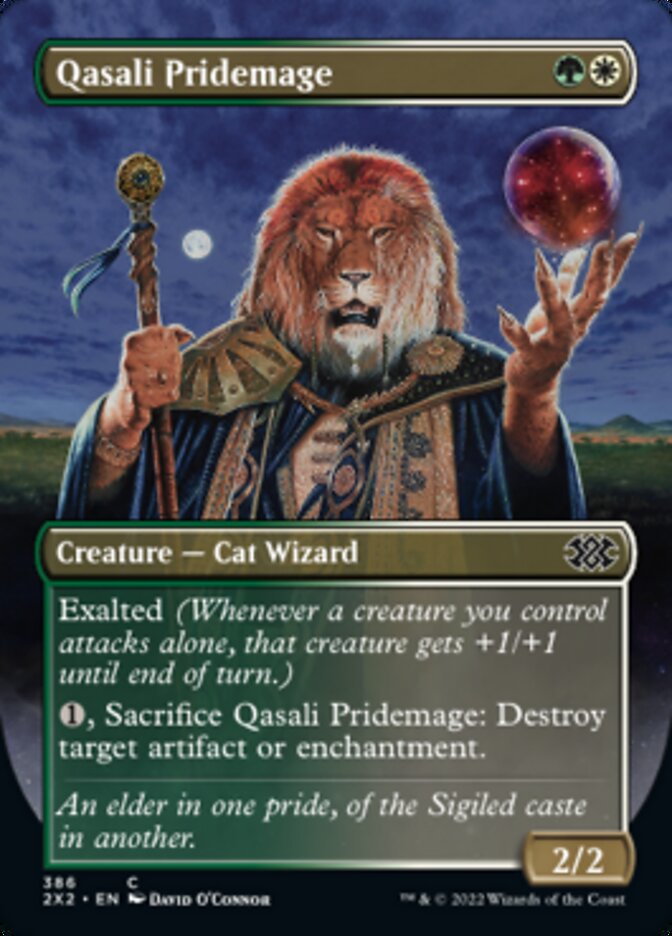 Qasali Pridemage (Borderless Alternate Art) [Double Masters 2022] | Card Merchant Takapuna