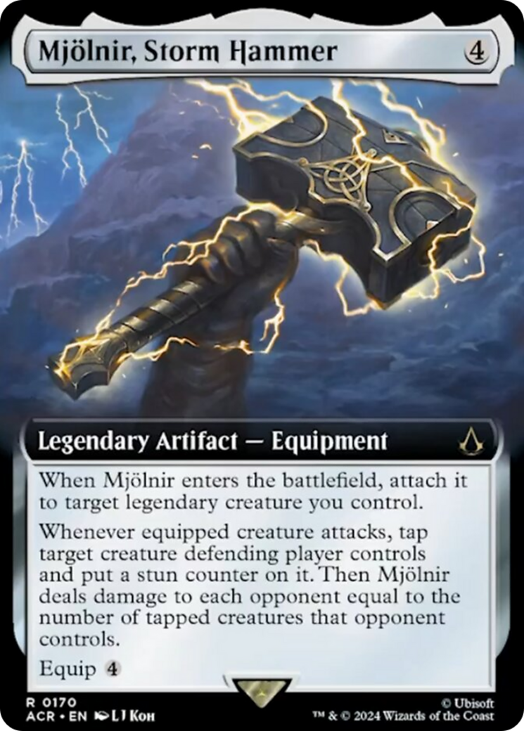 Mjolnir, Storm Hammer (Extended Art) [Assassin's Creed] | Card Merchant Takapuna