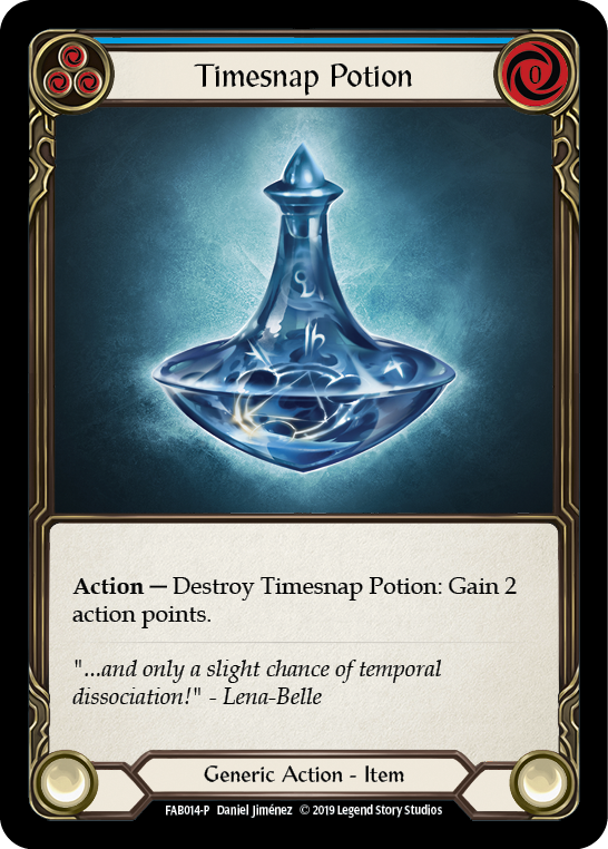 Timesnap Potion [FAB014-P] (Promo)  1st Edition Cold Foil | Card Merchant Takapuna