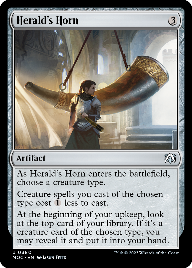 Herald's Horn [March of the Machine Commander] | Card Merchant Takapuna