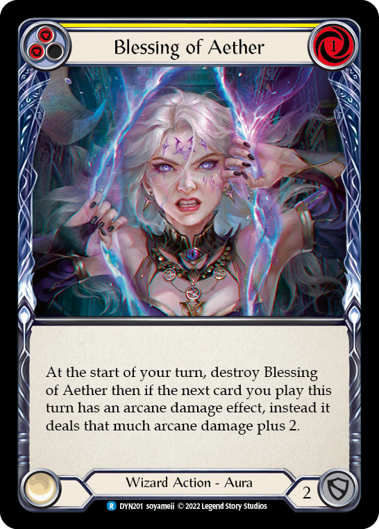 Blessing of Aether (Yellow) [DYN201] (Dynasty) | Card Merchant Takapuna