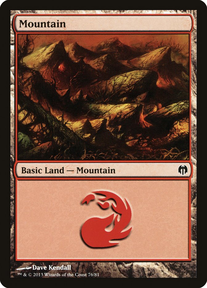 Mountain (76) [Duel Decks: Heroes vs. Monsters] | Card Merchant Takapuna