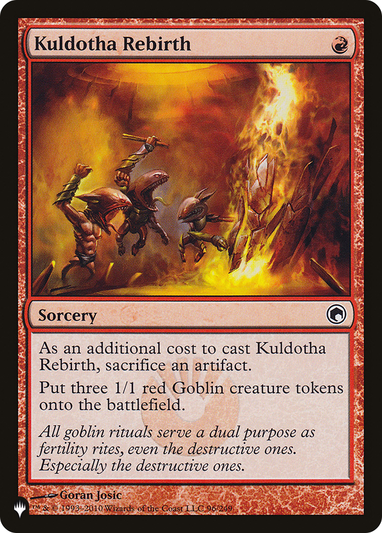 Kuldotha Rebirth [The List] | Card Merchant Takapuna