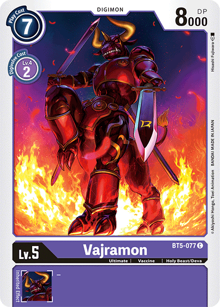 Vajramon [BT5-077] [Battle of Omni] | Card Merchant Takapuna