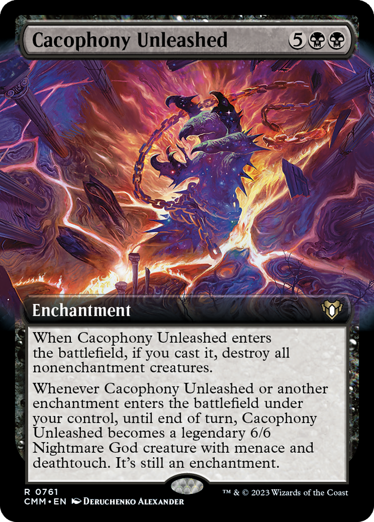 Cacophony Unleashed (Extended Art) [Commander Masters] | Card Merchant Takapuna