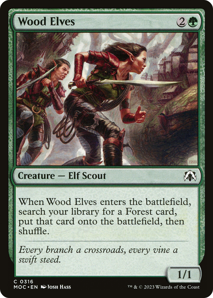 Wood Elves [March of the Machine Commander] | Card Merchant Takapuna