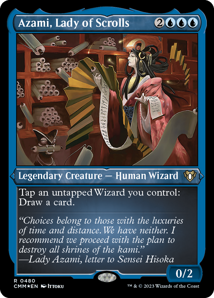 Azami, Lady of Scrolls (Foil Etched) [Commander Masters] | Card Merchant Takapuna