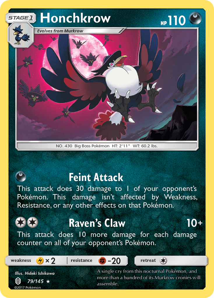 Honchkrow (79/145) [Sun & Moon: Guardians Rising] | Card Merchant Takapuna