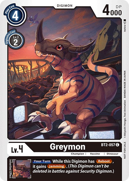 Greymon [BT2-057] (Official Tournament Pack Vol.3) [Release Special Booster Promos] | Card Merchant Takapuna