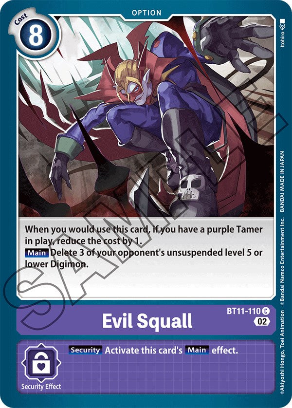 Evil Squall [BT11-110] [Dimensional Phase] | Card Merchant Takapuna