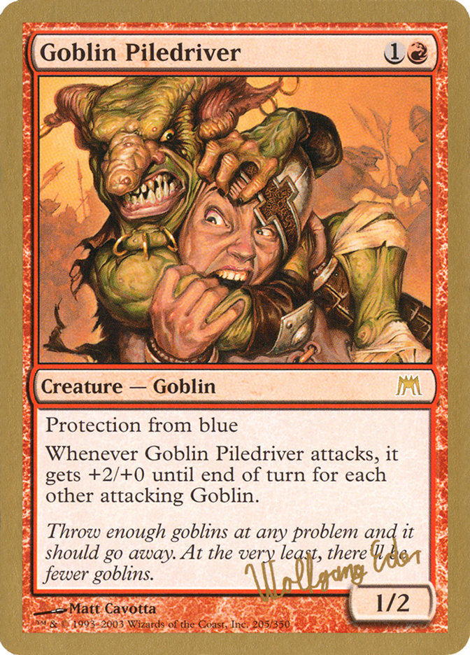 Goblin Piledriver (Wolfgang Eder) [World Championship Decks 2003] | Card Merchant Takapuna