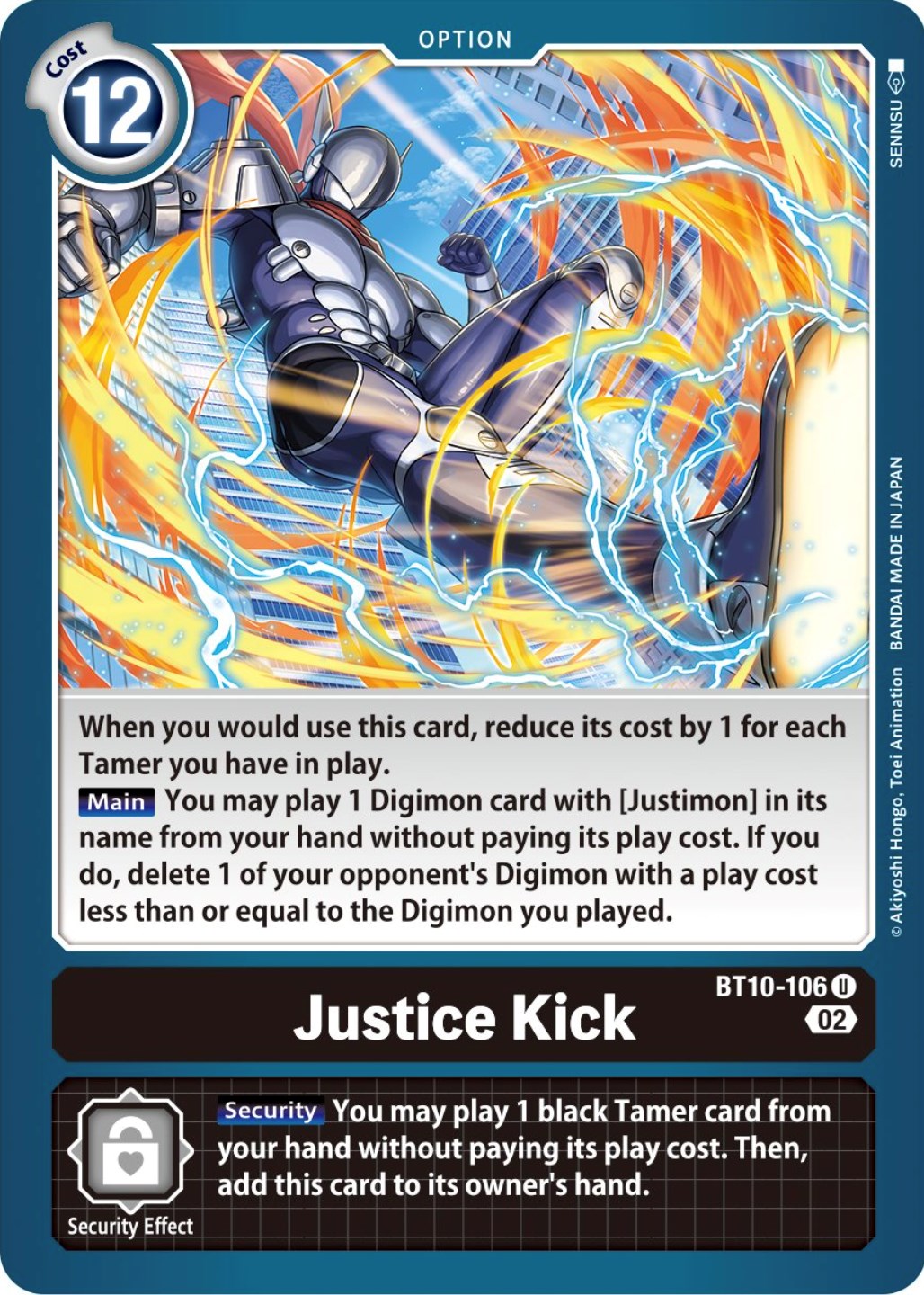 Justice Kick [BT10-106] [Xros Encounter] | Card Merchant Takapuna