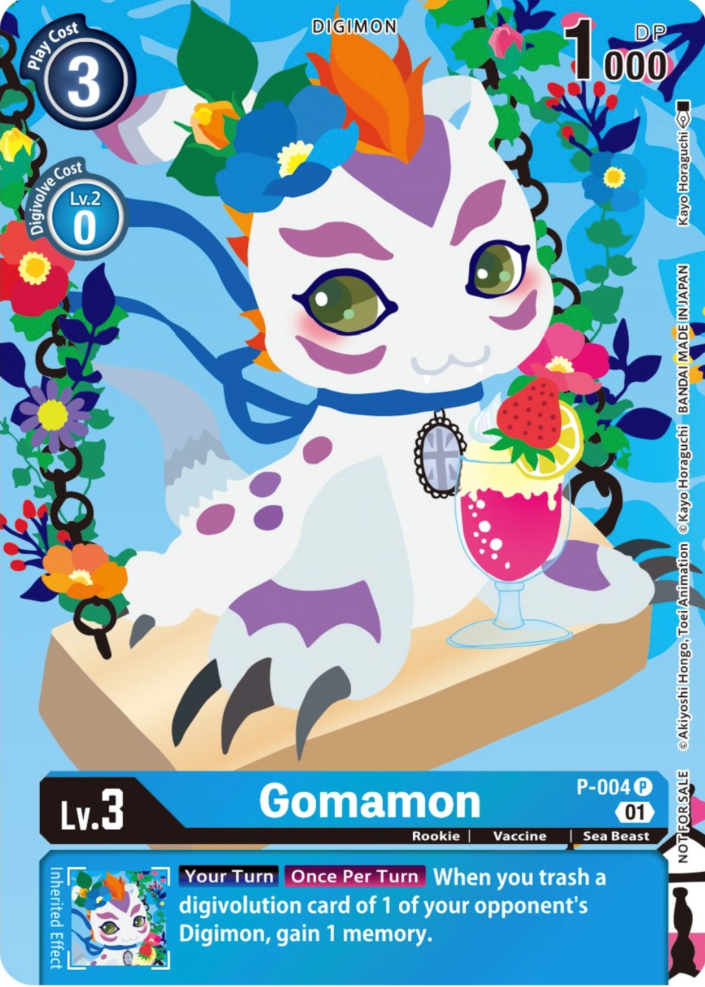 Gomamon [P-004] (Tamer's Card Set 2 Floral Fun) [Promotional Cards] | Card Merchant Takapuna