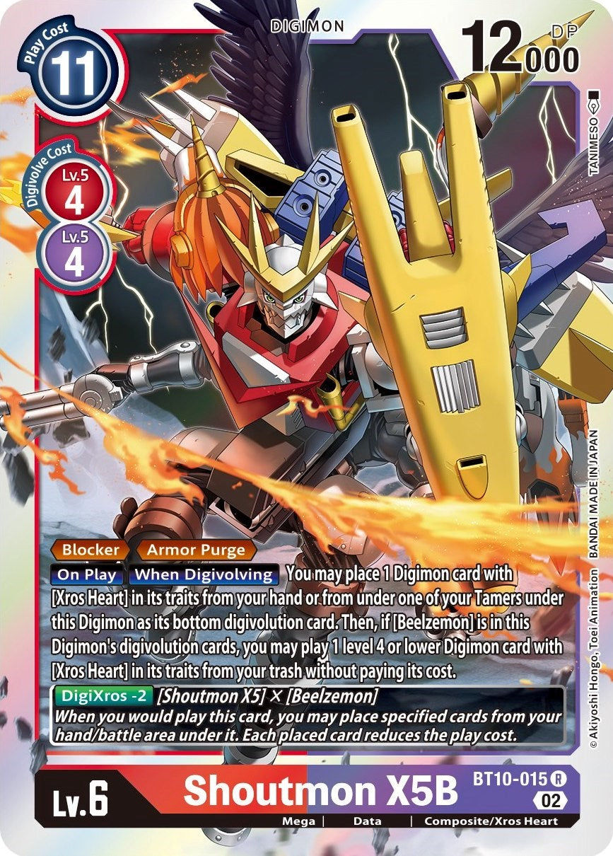 Shoutmon X5B [BT10-015] [Xros Encounter] | Card Merchant Takapuna