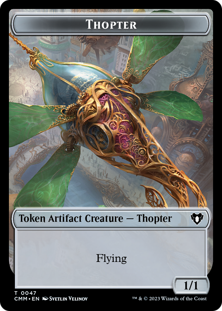 Thopter // Construct (0074) Double-Sided Token [Commander Masters Tokens] | Card Merchant Takapuna