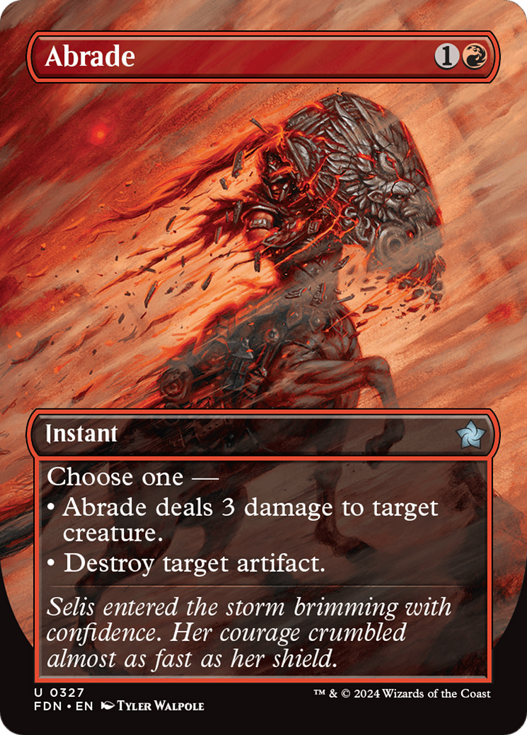 Abrade (Borderless) [Foundations] | Card Merchant Takapuna