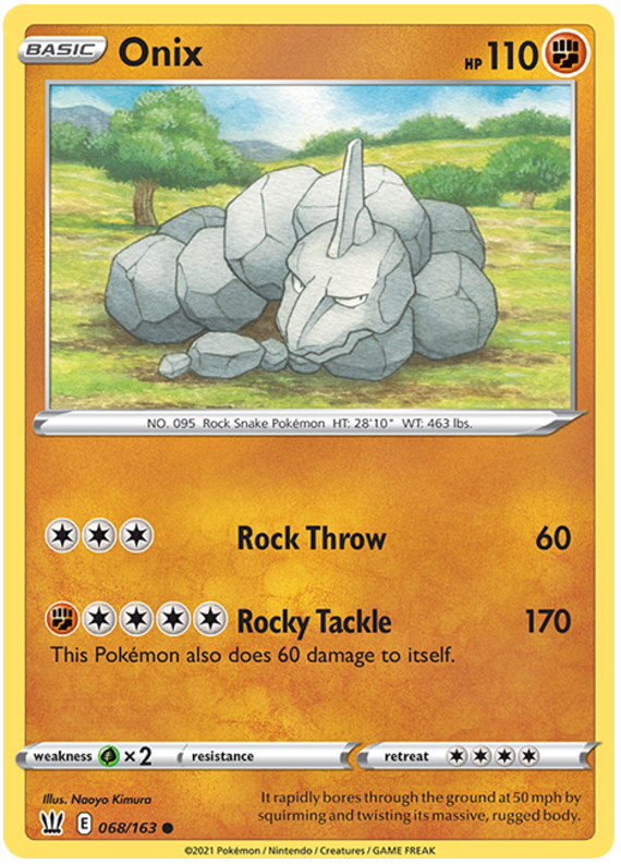 Onix (068/163) [Sword & Shield: Battle Styles] | Card Merchant Takapuna