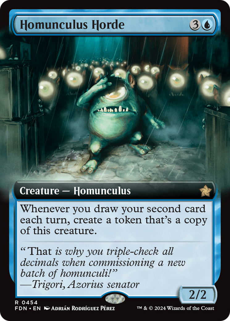 Homunculus Horde (Extended Art) [Foundations] | Card Merchant Takapuna