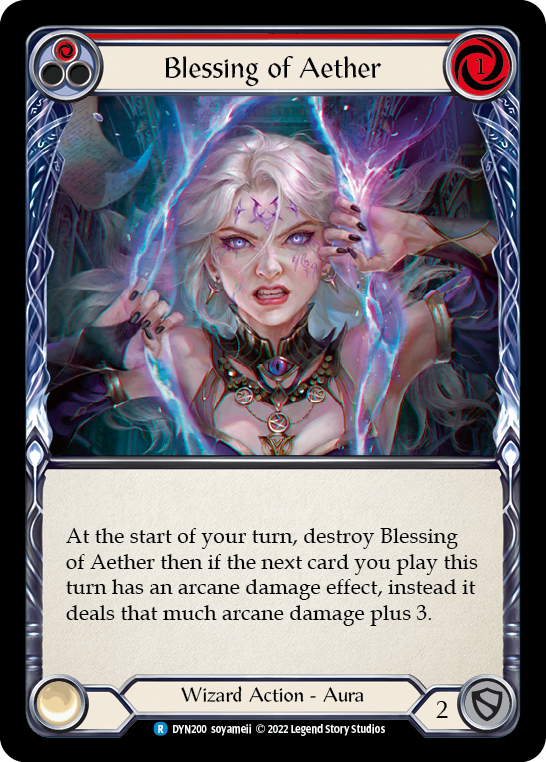 Blessing of Aether (Red) [DYN200] (Dynasty) | Card Merchant Takapuna