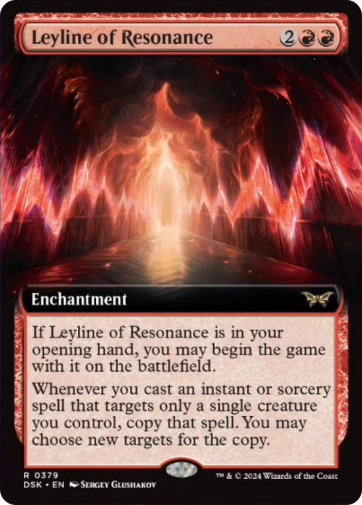 Leyline of Resonance (Extended Art) [Duskmourn: House of Horror] | Card Merchant Takapuna